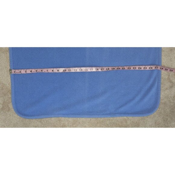 Carter's Just One Year Blue Fleece Baby Blanket Little Athlete Football READ - Picture 8 of 9